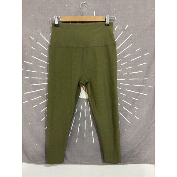Beyond Yoga Spacedye Caught In The Midi Moss Green Leggings - Picture 3 of 6